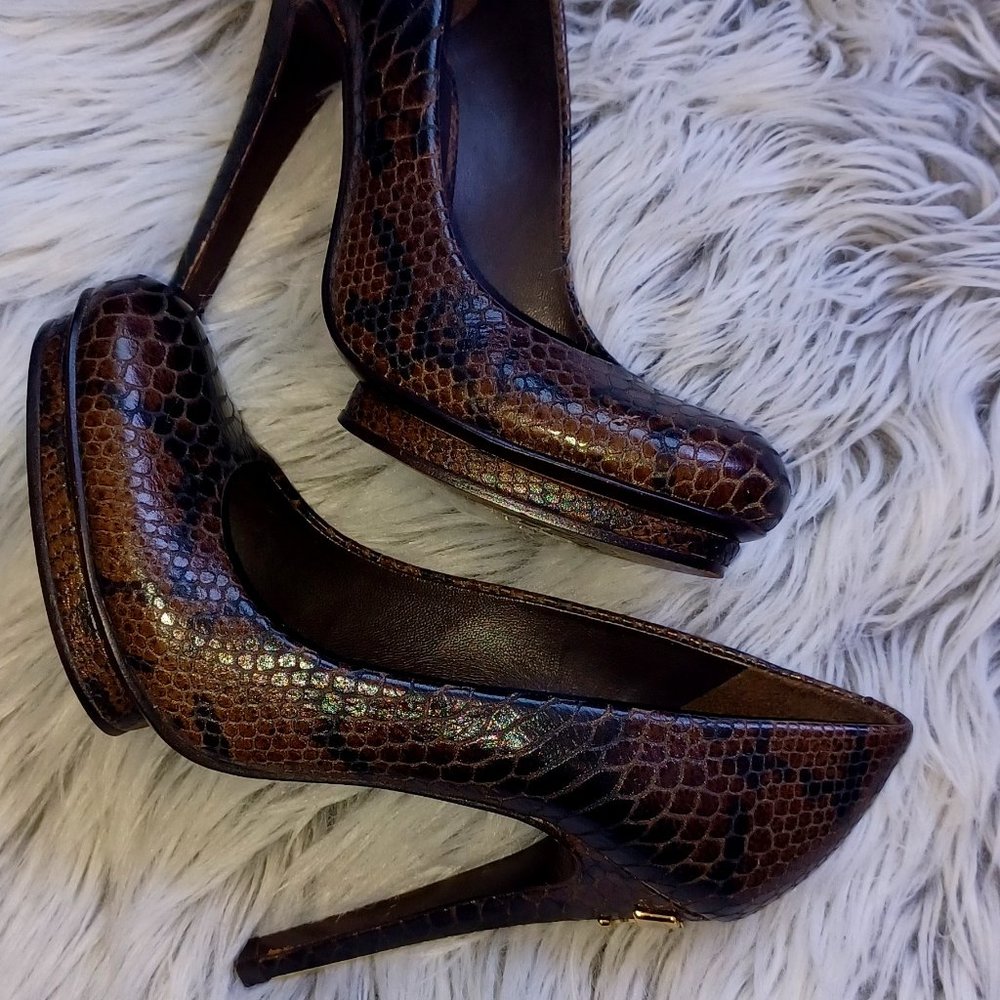 Tory Burch Brown Jude heels - Picture 5 of 16